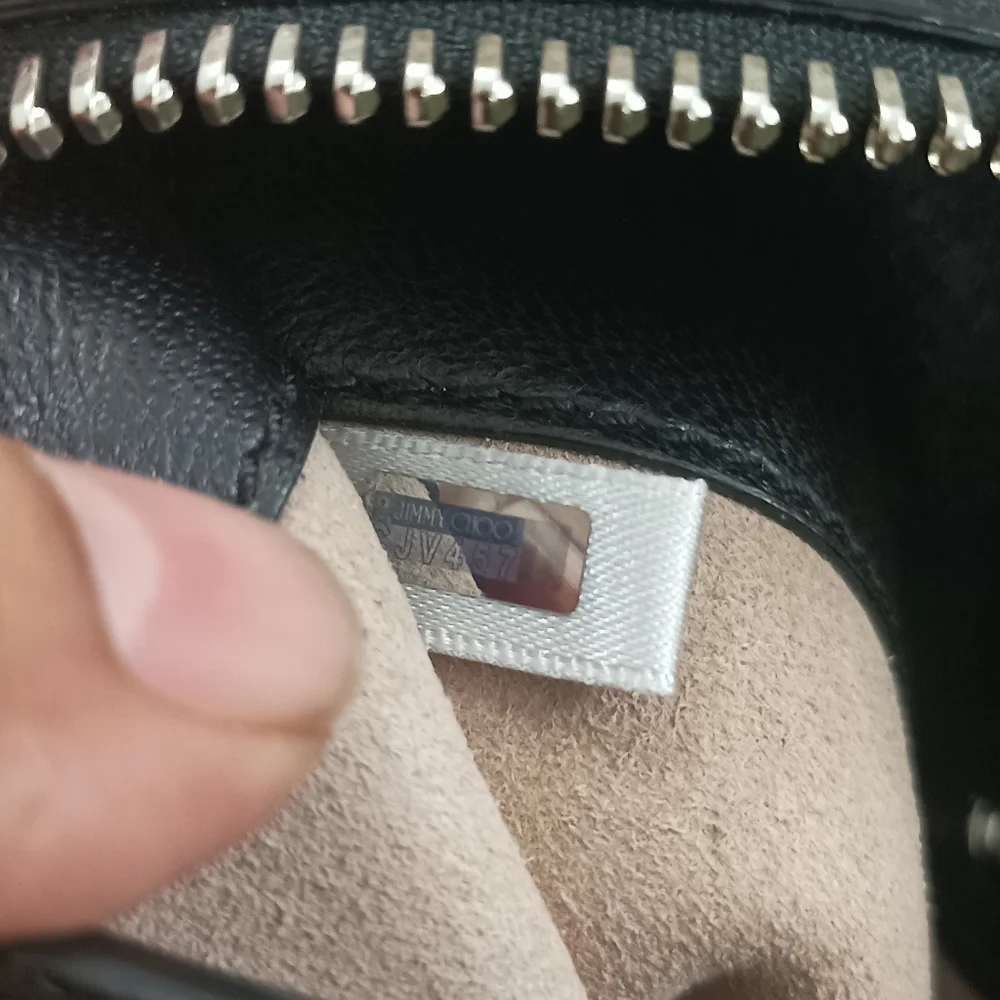 Authentic Jimmy Choo Raven Bag Black Nappa Leather - Picture 13 of 15